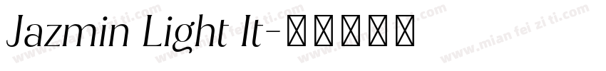 Jazmin Light It字体转换